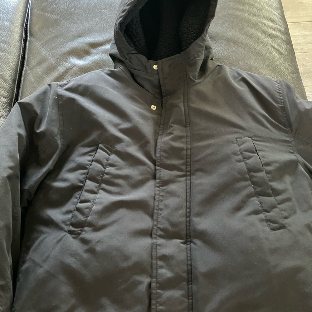 Old Navy Boy’s Black Jacket Size 18/20 - Picture 4 of 6